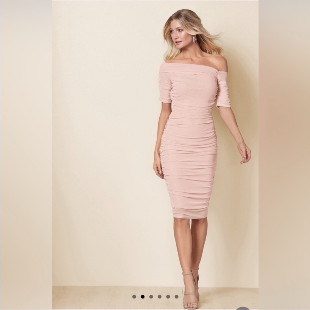 Venus ruched bodycon dress Small